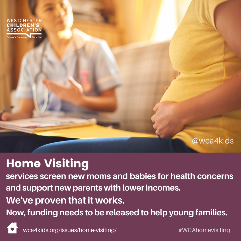WCA advocates for more funding for home visiting programs in Westchester County and greater New York state.