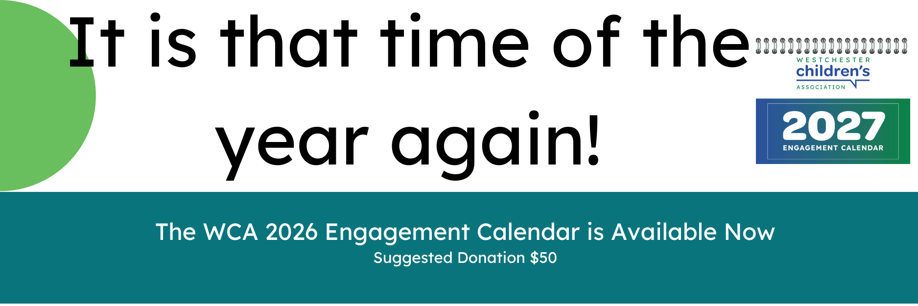 WCA 2027 Engagement Calendar